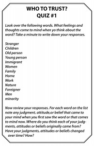 How We View Ourselves & Others, Quiz 1 Part 3