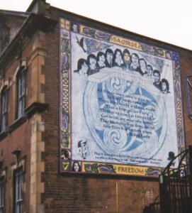2001 Republican Mural representing ten hunger strikers who died in 1981