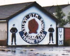 Loyalist Militia UYM Mural in Belfast